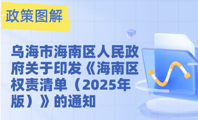 图解：乌海市海南区人民政府关于印发《海南区权责清单（2025年版）》的通知